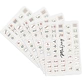 Seenelling 4 Pcs Mahjong Tile Shuffler Cards, Classic Style | Mahjong Shuffler Cards for Reader Guide and Shuffling, Plastic Mahjongs Accessories Gifts for Beginner, Travel, Party, Game