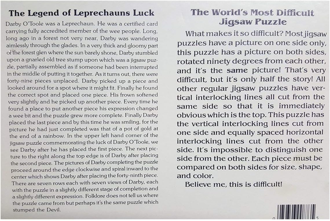 Amazon Buffalo Games 世界で最も難しいジグソーパズル レプレチャン ラック エキスパートエディション ジグソーパズル おもちゃ