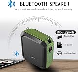 SHIDU Portable Voice Amplifier 18W with Wired Headset Mic IPX5 Bluetooth Speaker view 4