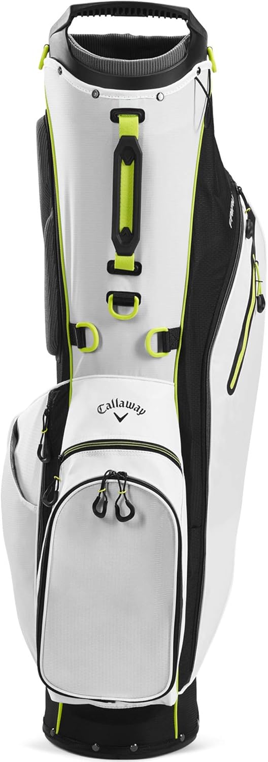 Callaway Golf 2020 Fairway C Stand Bag (White/Black/Yellow, Single Strap) : Sports & Outdoors