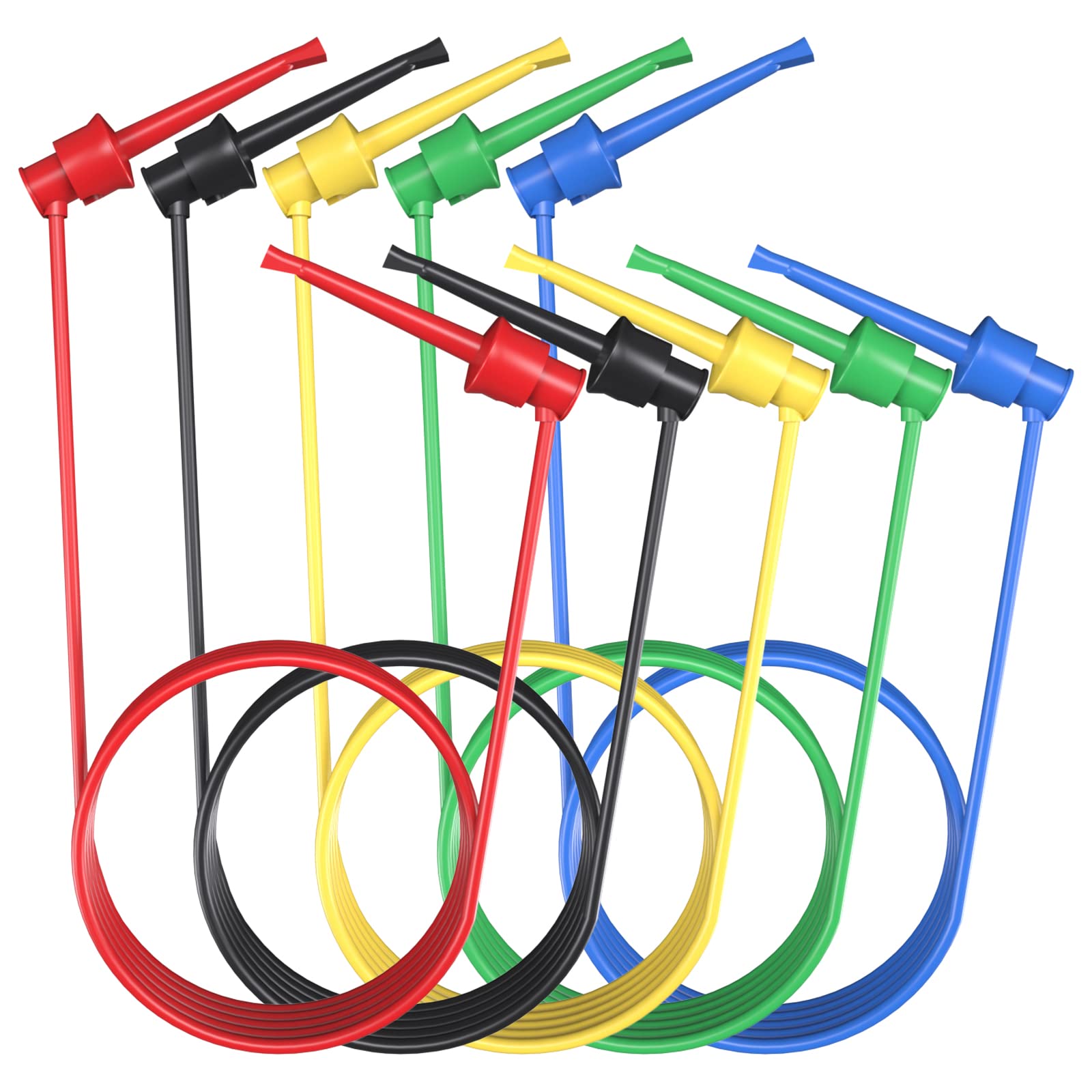 Goupchn Test Hook Clips Silicone Test Leads 5PCS