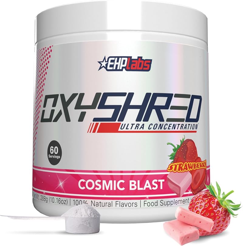 EHP Labs OxyShred Thermogenic Pre Workout Powder Cosmic Blast 60 Servings