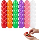 36 Pack Large Plastic Easter Eggs, 3.15" Fillable Empty Eggs for Spring Hunt Games, Basket Stuffers, Party Favors (6 Bright Colors)