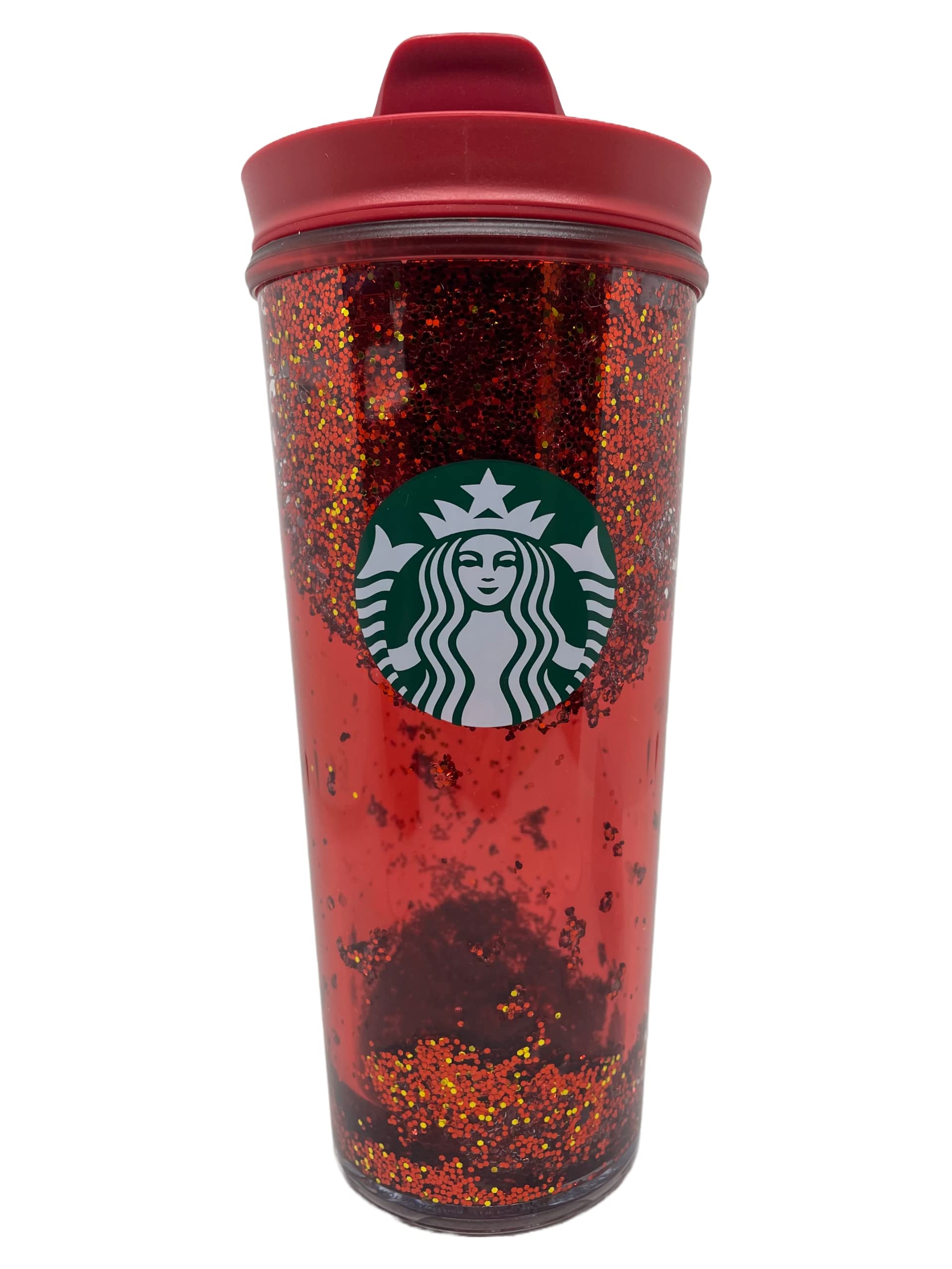 STARBUCKS Holiday Tumbler Glitter (Red)