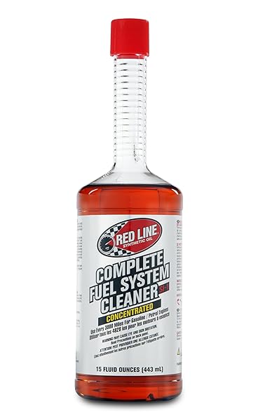 RED LINE 60103 SI-1 COMPLETE FUEL SYSTEM CLEANER, CLEANS AND PREVENTS CORROSION IN FUEL SYSTEMS, CLEANS INJECTORS, CARBURETORS, VALVE AND COMBUSTION CHAMBER DEPOSITS – 15 OUNCE