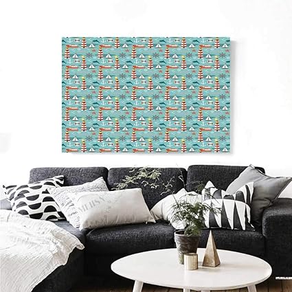 Amazon Com Warm Family Lighthouse Canvas Wall Art For