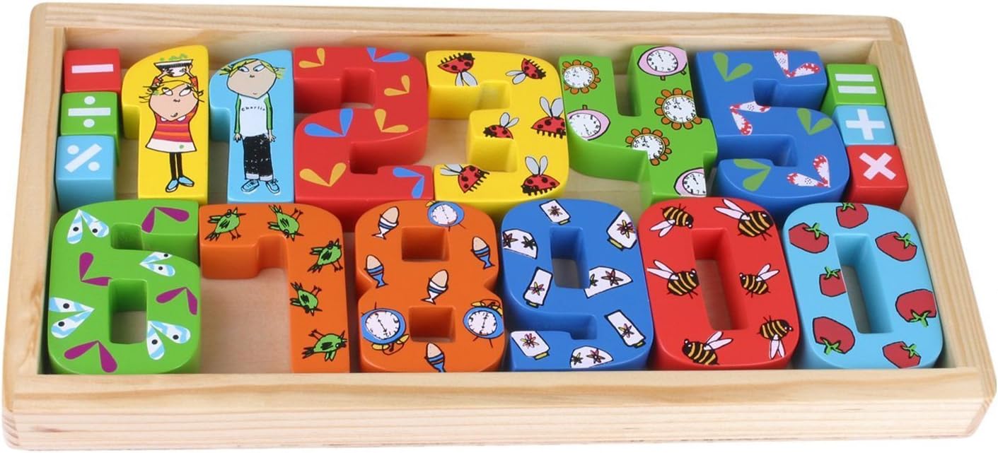 Charlie and Lola Wooden Numbers Set Amazon.co.uk Toys & Games