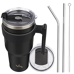 Konokyo 40 oz Tumbler with Handle and 2 Straw 2