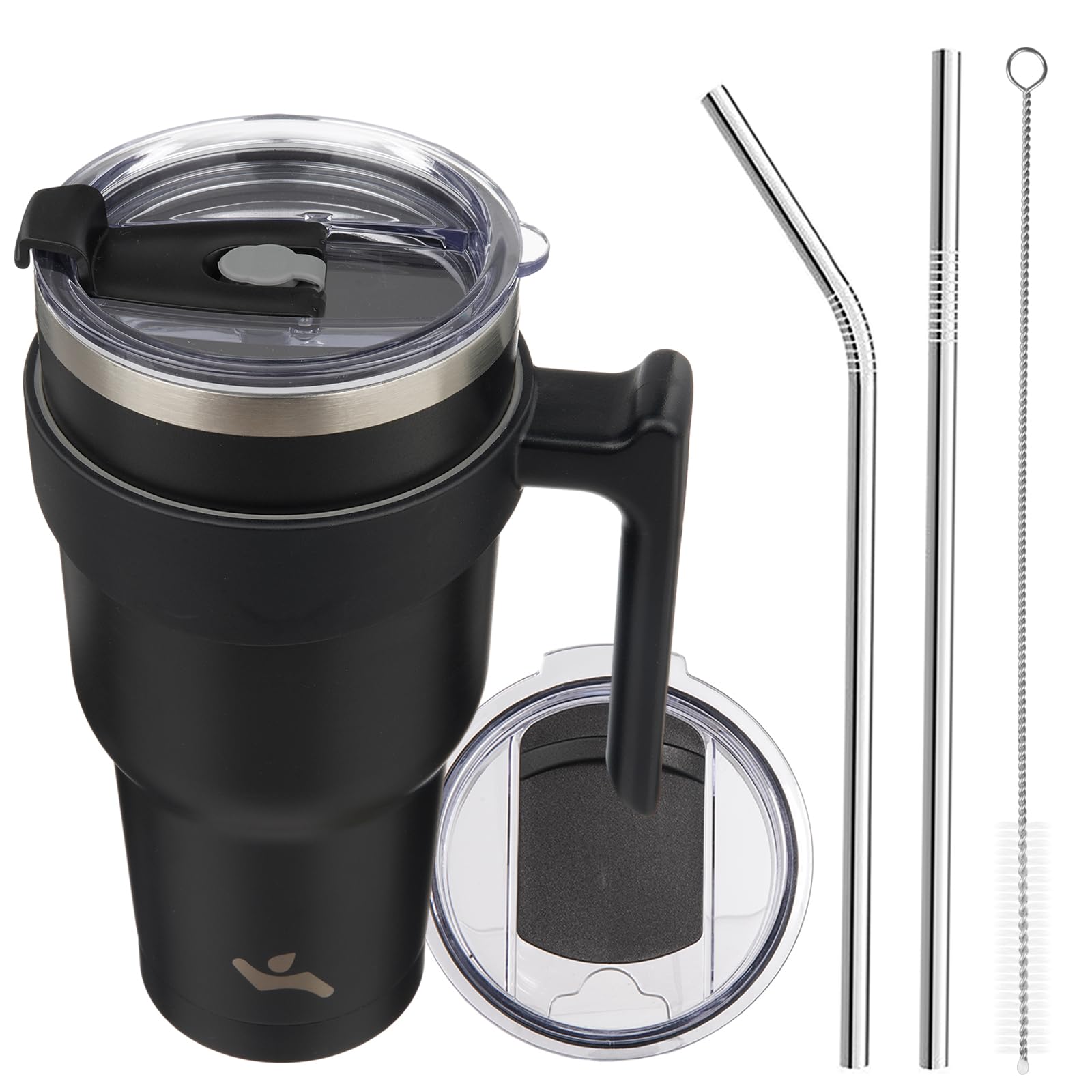 Konokyo 40 oz Tumbler with Handle and 2 Straw 2