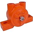 VIBCO BVS-190 Silent Pneumatic Turbine Vibrator, 270 lb. Force, 7200 VPM, 8.5 CFM, 60 to 80 psi, Threaded Exhaust, 4" Bolt Pattern