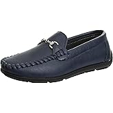 Josmo Boys Moccasin Driving Loafers - Casual Dress Penny Slip On Boat Shoes (Toddlers - Little Kids - Big Kids)