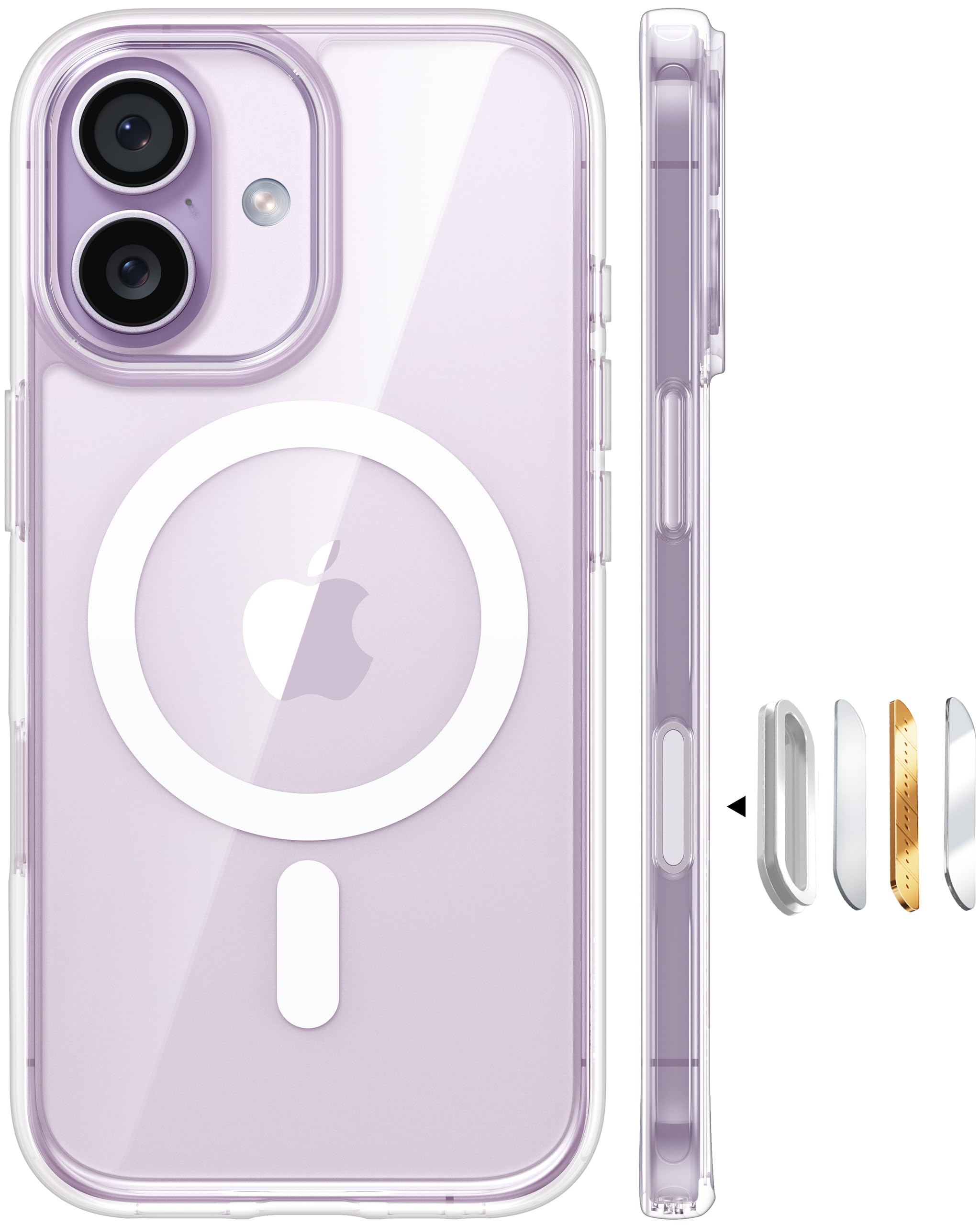 Photo 1 of TORRAS Magnetic Shockproof for iPhone 17 case with Camera Control, [12FT Military Grade Drop Protection][Fit for MagSafe], Transparent Anti-Fingerprint & Soft Touch Case for iPhone 17, Crystal Clear