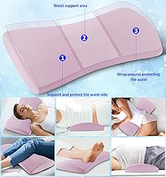 Lumbar Support Pillow for Bed Relief Back