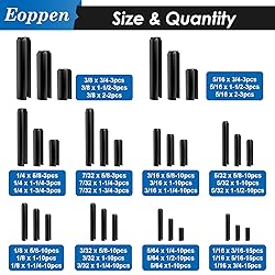 Eoppen 230Pcs SAE Roll Pin Assortment Set - Slotted