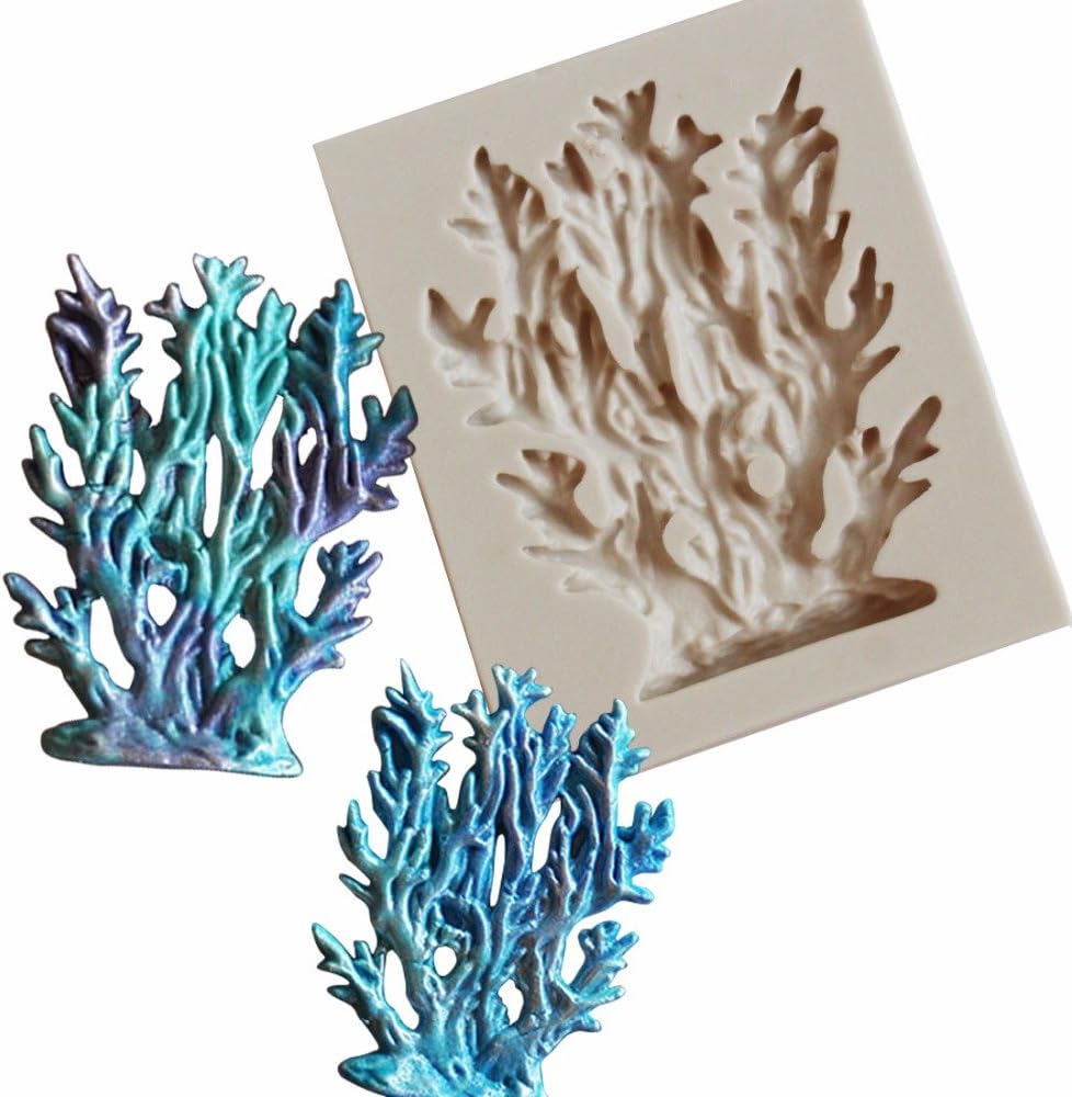 2pcs Sugarcraft Seaweed Silicone Mold Fondant Mold Cake Decorating Tools Chocolate Mold kangxiaoyan
