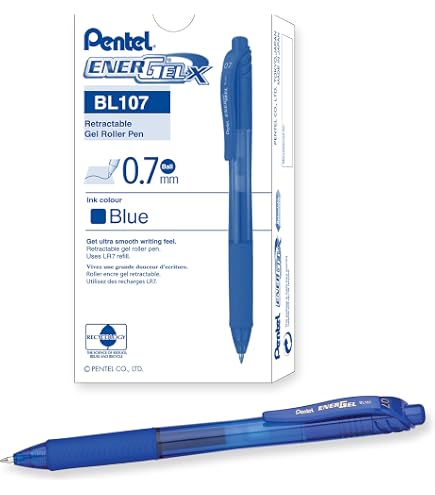Amazon.com: Pentel EnerGel-X Retractable Liquid Gel Pen (0.7mm