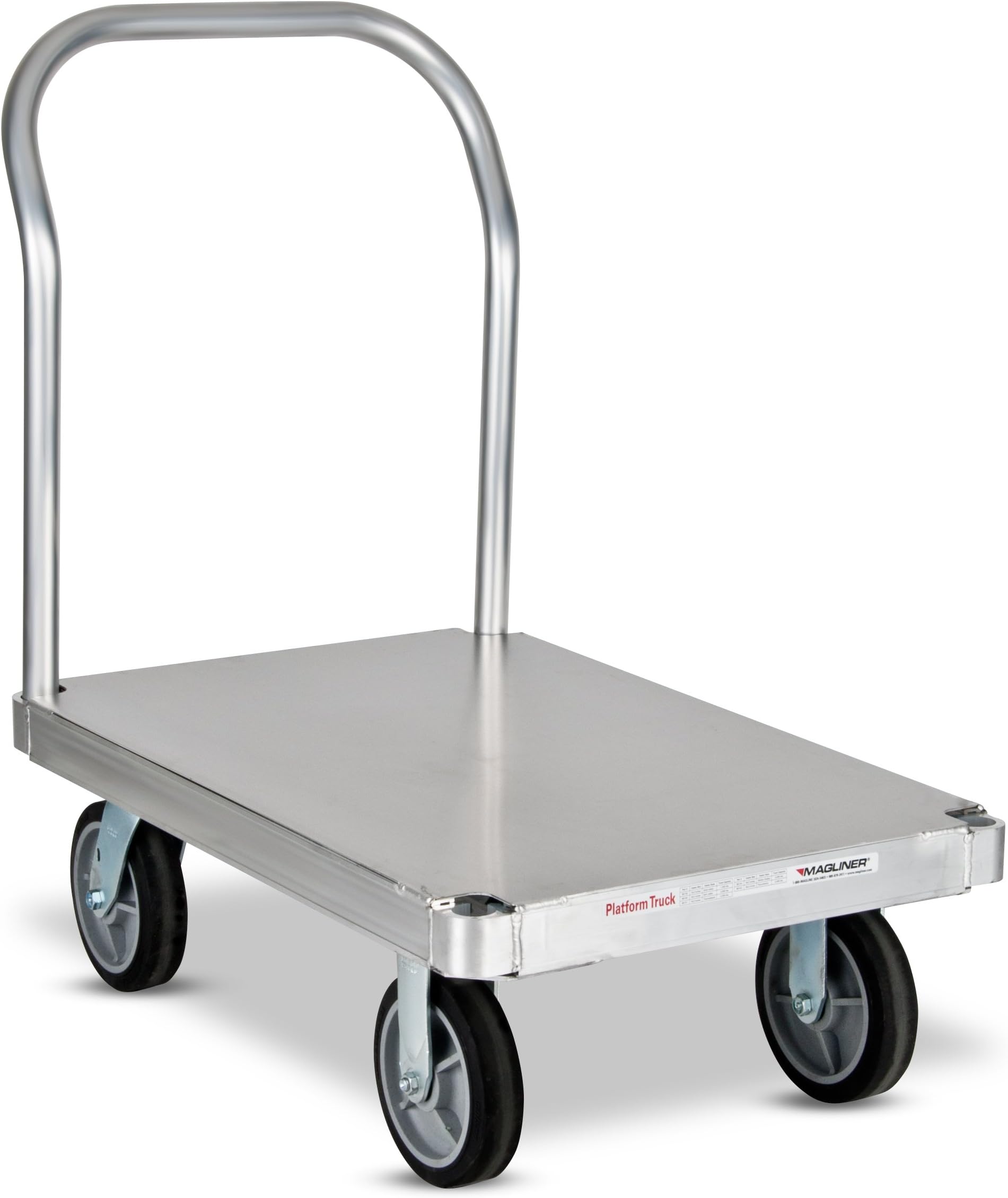 Magliner PTK3060S1-Q Smooth Deck Platform Truck, Aluminum, 2800 lb Capacity, 60" Length x 30" Width