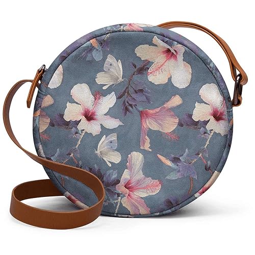 DailyObjects Girls Canvas Round Crossbody Bag Multicolor
