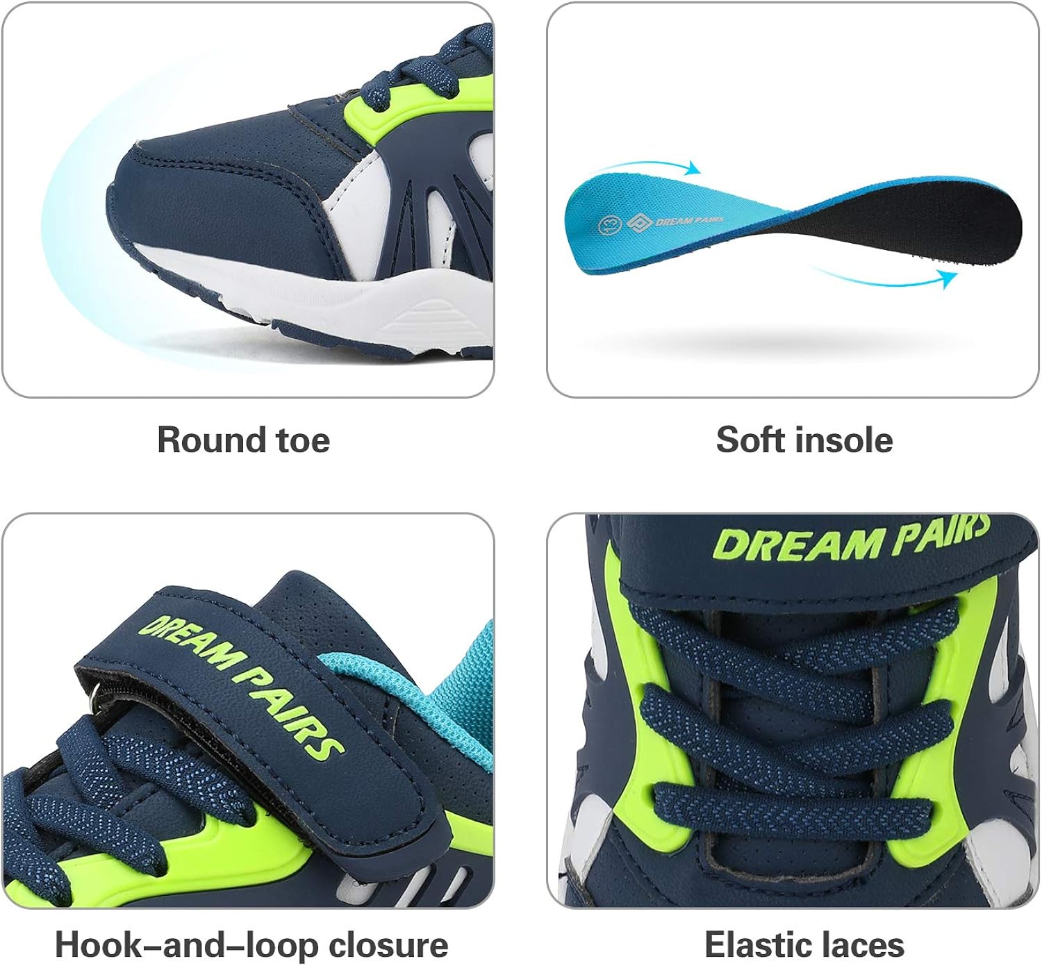  | DREAM PAIRS Boys Girls Athletic Sports Sneakers Tennis Running Shoes | Running