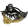 Beyond Collectibles Japanese Monster Hannya Mask Demon Oni Samurai Half Face Shield (Black), One size fit most…