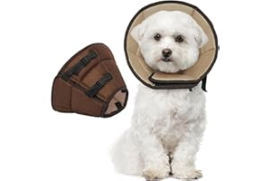 ALLROARING Dog Cone Collar Soft Cone for Medium Dogs After Surgery Adjustable Elizabethan Collar for Dogs to Stop Licking Wounds, Biting Stitches Professional Pet Recovery Cones E-Collar for Dog