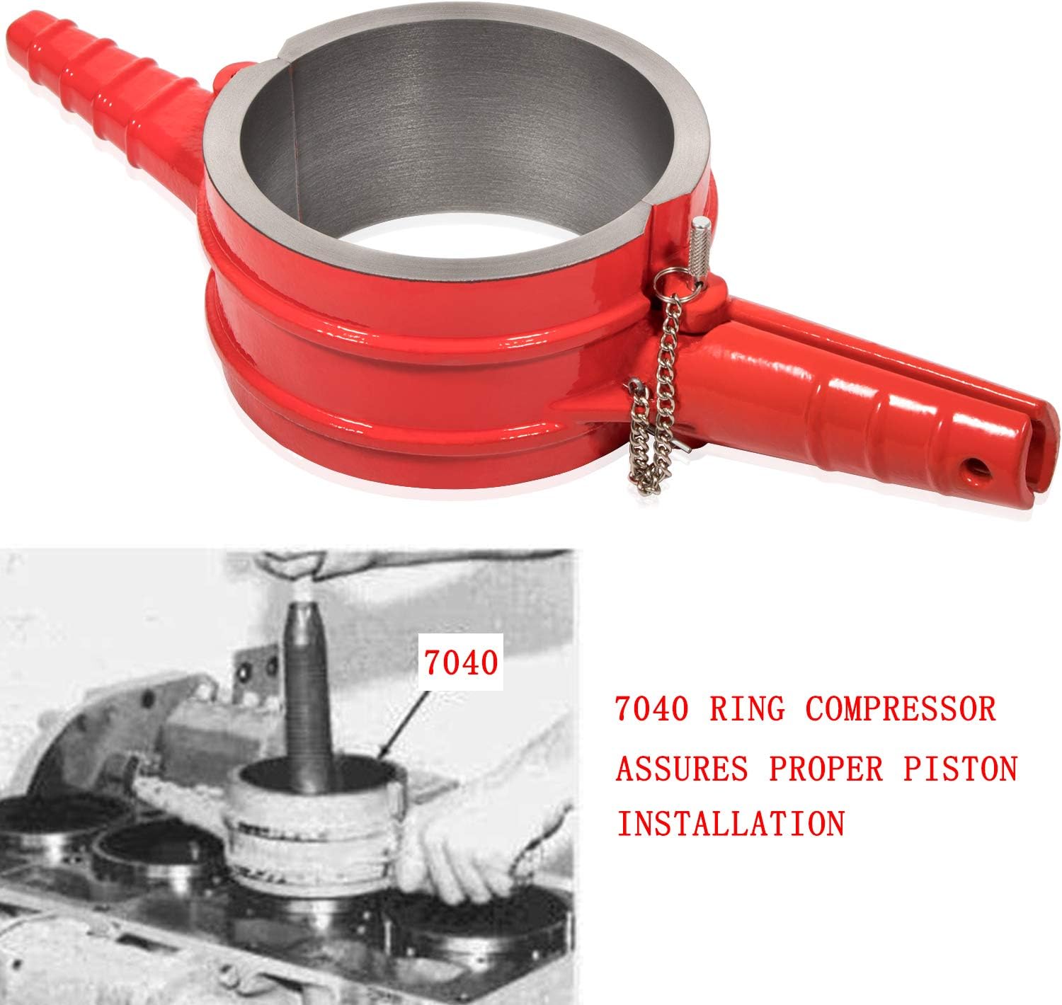 7040 Piston Ring Compressor Tool Fit CAT Cummins Diesel ISX 3400 C15 5