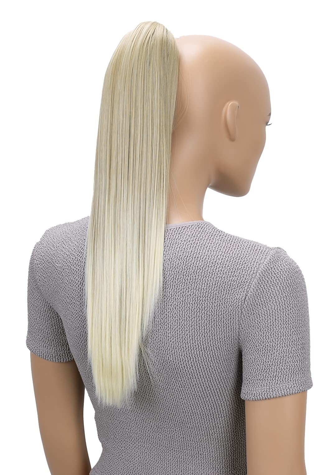CAISHA 20" Hairpiece Ponytail Clip On Extensions With Butterfly Claw Straight Blond Mix H151 — image 1