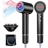 CUGEFRE Hair Dryer, 210000RPM High-Speed Blow Dryer with Brushless Motor, 500 Million Negative Ionic Hair Dryer for Fast Drying, Hair Blow Dryer with Magnetic Diffuser for Home Travel Salon