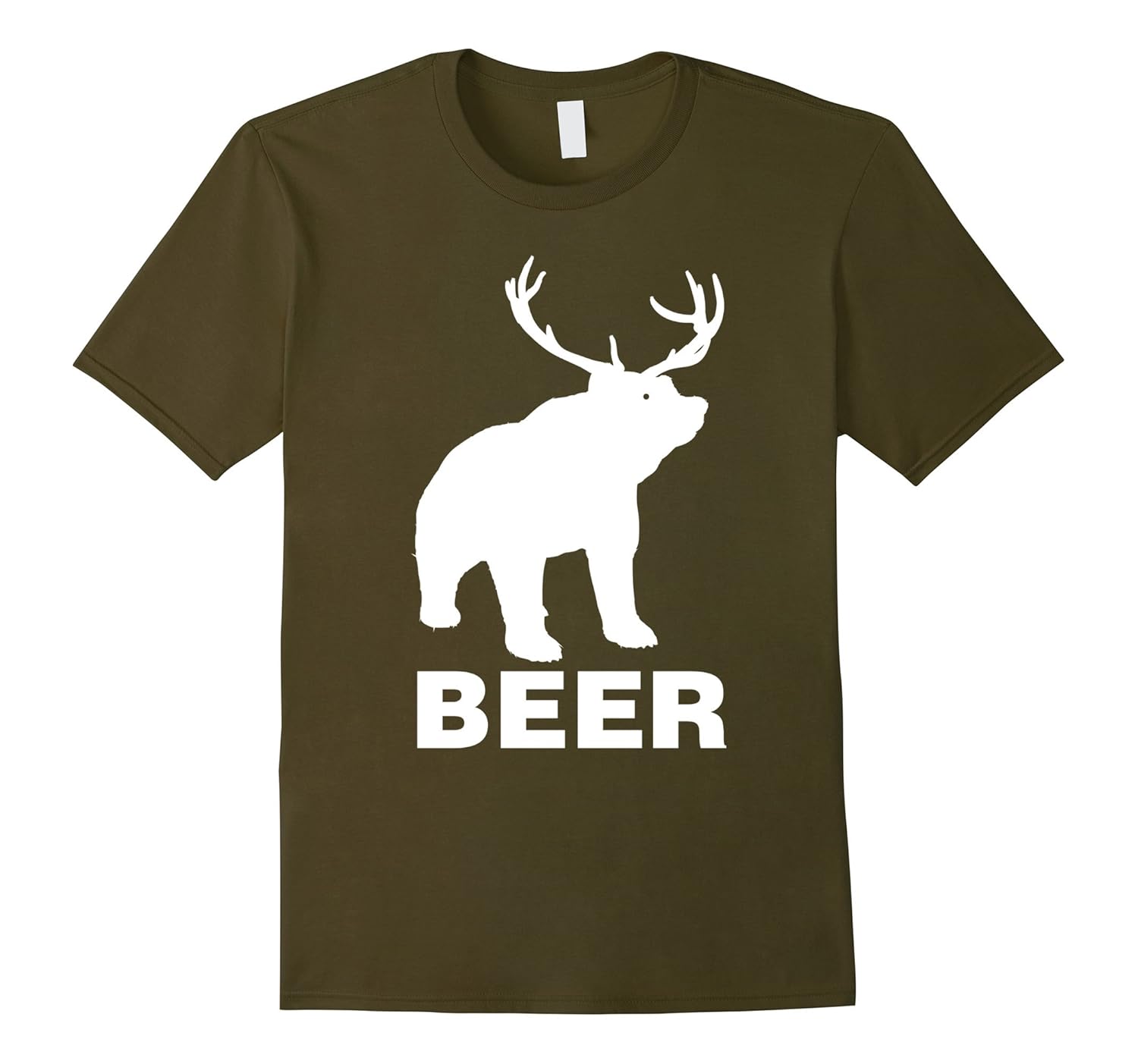 Beer Deer TShirt Funny Bear Drinking TeeCD Canditee