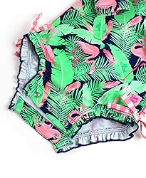 RuffleButts Flamingo Frenzy Long Sleeve One Piece