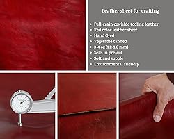 Full Grain Vegetable Tanned Tooling Leather Square