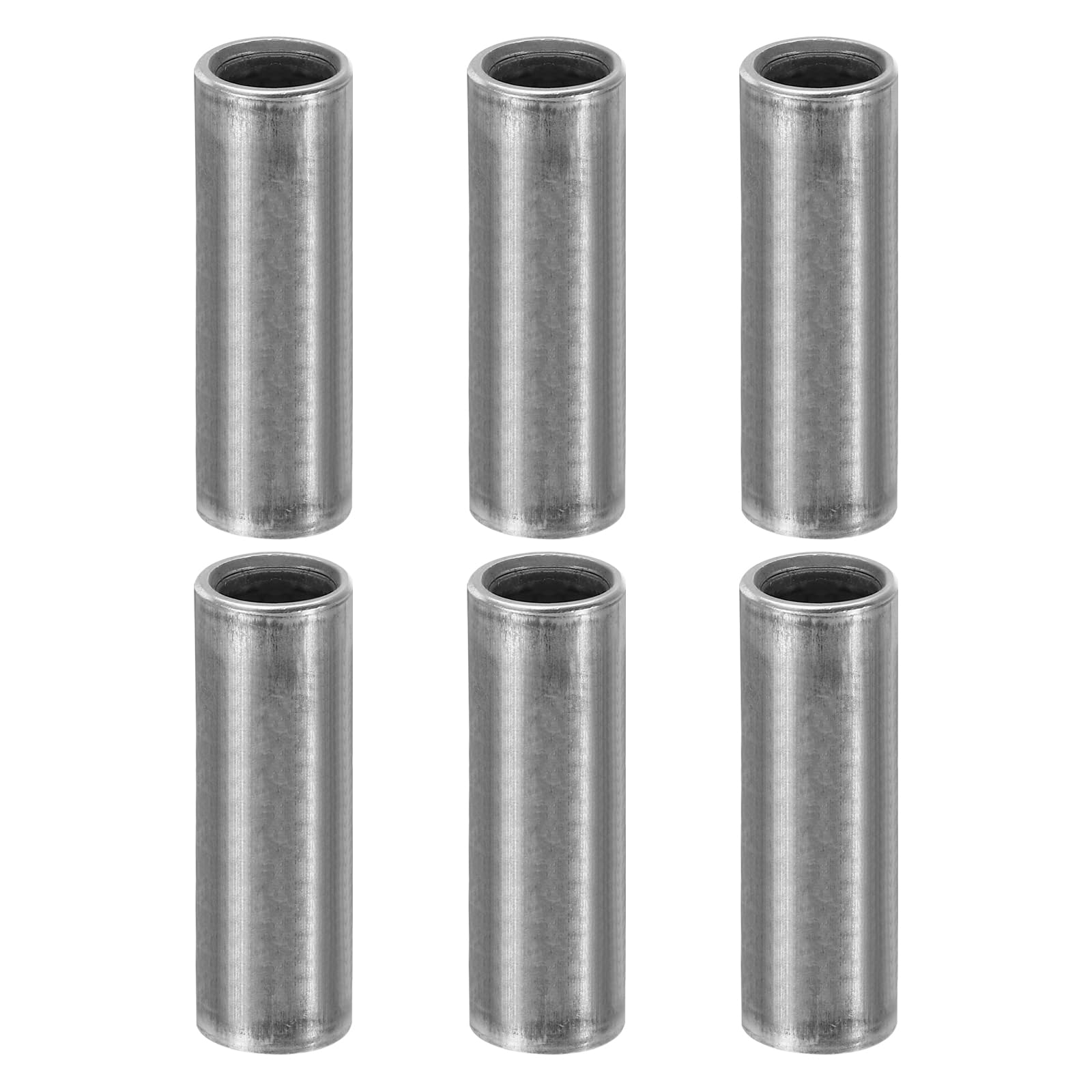 PATIKIL M8 Steel Spacers, 6 Pcs Metal Spacers Steel 8mm ID x 12mm OD x 40mm L Carbon Steel Spacer Screw Standoff Round for 5/16in or M8 Screw Bolts
