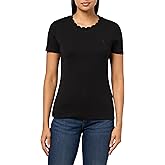 Nautica Womens Solid Short Sleeve Crew Neckline T-Shirt