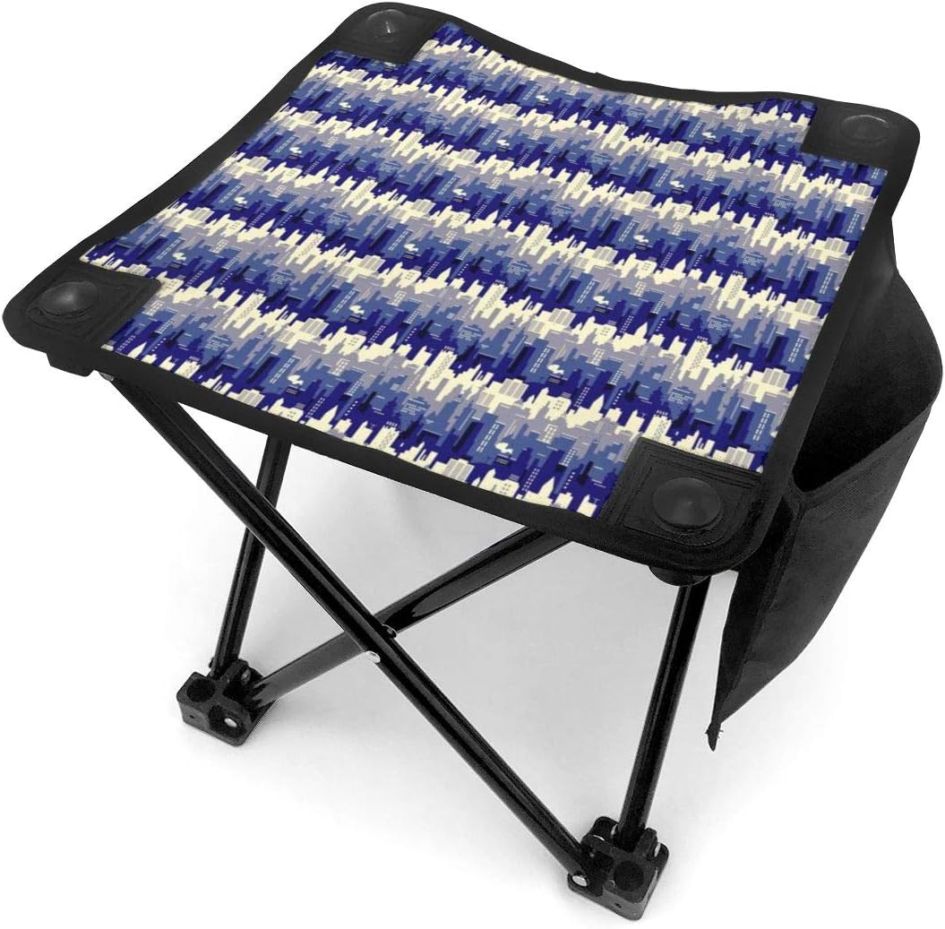 Amazon.com: Mini Portable Folding Camping Stool Amrthyst City: Kitchen