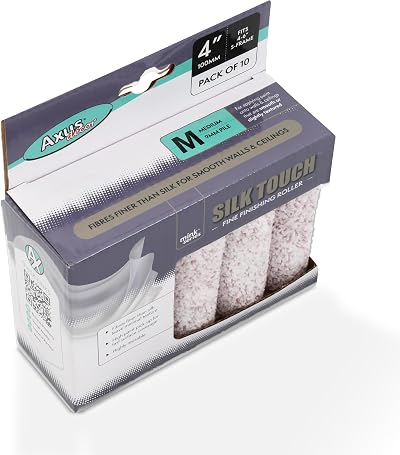 Axus Decor Silk Touch Roller Medium Pile Mink 4" 10Pk for Mini Frame
