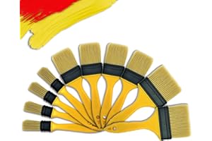 PANCLUB Paint Brushes for Walls I Chip Brush Set Assorted Size 40 Pack I S.Chip Brush Never Lose Bristles I 100% Plastic I for Paint, Glues, Stains and Single Material
