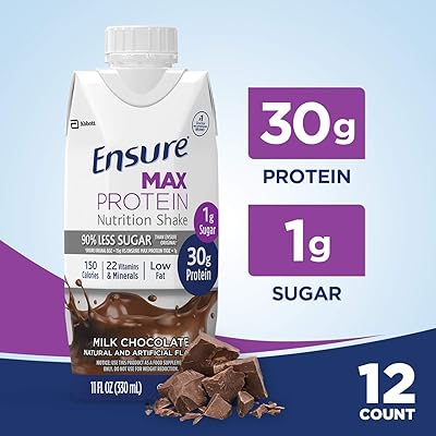 Buy Ensure Max Protein Nutritional Shake With 30g Of High Quality Protein 1g Of Sugar High Protein Shake Milk Chocolate 11 Fl Oz 12 Count Online In Australia B07q7df3fd