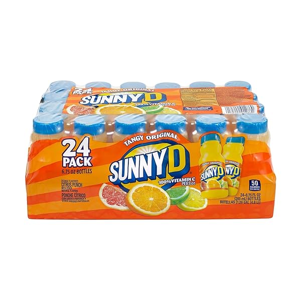 SUNNY DELIGHT TANGY ORIGINAL ORANGE FLAVORED CITRUS PUNCH, 6.75 OZ., 24/PACK (01286)