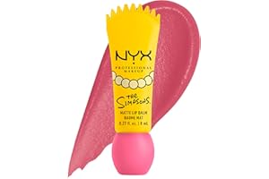 NYX Professional Makeup, Simpsons, Simpsons Smushy, Matte Lip Balm, Buildable and Blurring, Shade: Smarty Pink (Pink)