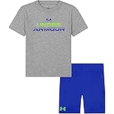 Under Armour boys Boys' Short Sleeve Tee and Short Set, Lightweight and Breathable