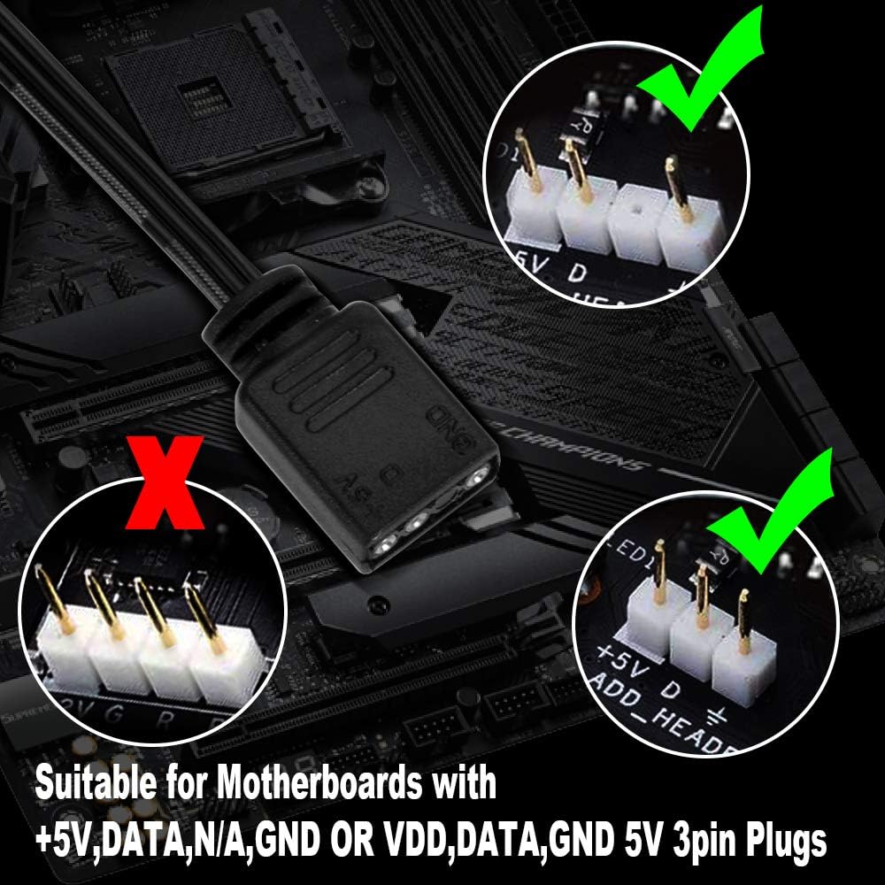 J&D Addressable PC RGB LED Strip Lights - Image 4