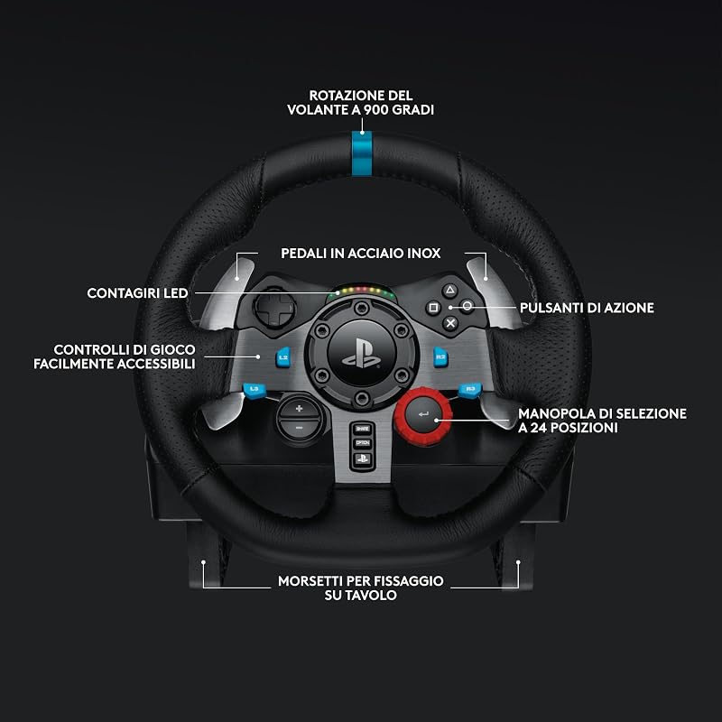 G29 SE Driving Force Wheel e Shifter per Playstation & PC - Nero