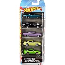 Hot Wheels Fast & Furious Pack de cinco carros, conjunto de