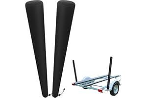 DECOHS 59 Inch Boat Trailer Guide Pole Cover- Neoprene Boat Trailer Guide Protective Cover- Heavy Duty Marine Trailer Guide Poles Cover for Jet Ski Boat Sailboat Trailer (Set of Two)