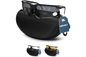 Xaegistac Shooting Glasses with Case Anti Fog Hunting Safety Glasses for Men Women