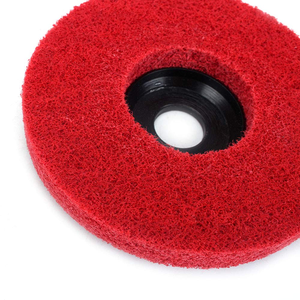 5Pcs 4 Nylon Fiber Buffing Polishing Wheel Sanding Abrasive Disc Grey