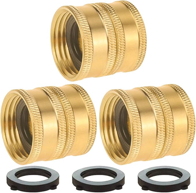 SANCEON Garden Hose Connector Adapter, 3Pack 3/4'' GHT