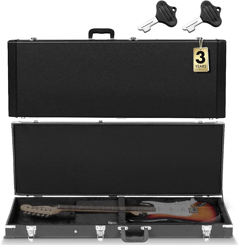 CAHAYA Electric Guitar Hard Shell Case 106.7x37.5x10.5cm Black CY0209