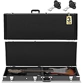 CAHAYA Electric Guitar Hard Shell Case Portable Square Guitar Case Hardshell for Standard Electric Guitars Black, Black, Univ