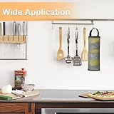 BDBF 2Pcs Black Plastic Bag Holder, Foldable Mesh Dispenser for Kitchen view 7